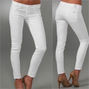 7 for all Mankind Roxanne White Skinny Jeans